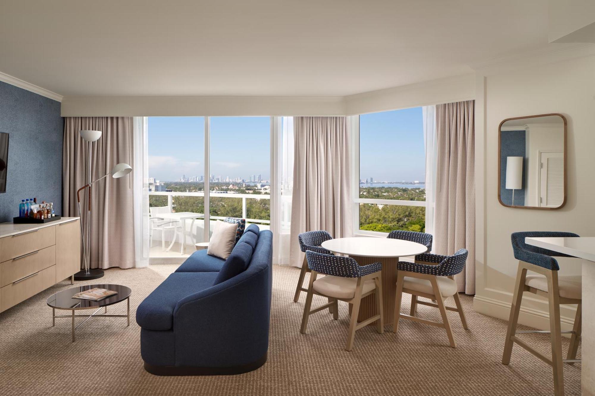 Fontainebleau Miami Beach Hotel Exterior photo A living room at the JW Marriott Boca Raton